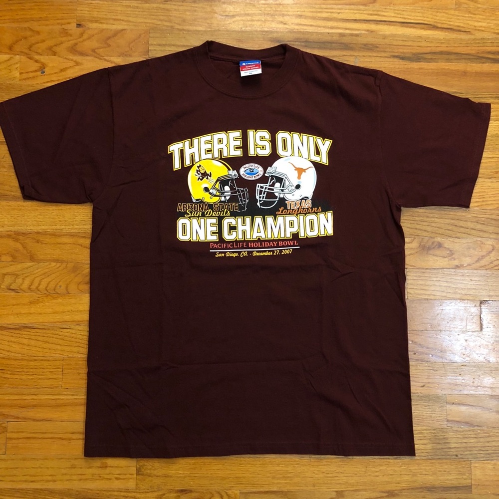 2007 Arizon State Vs Texas CHAMPION T Shirt SZ XL